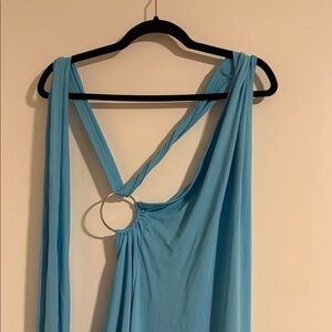 Elegant Blue Women's Dress